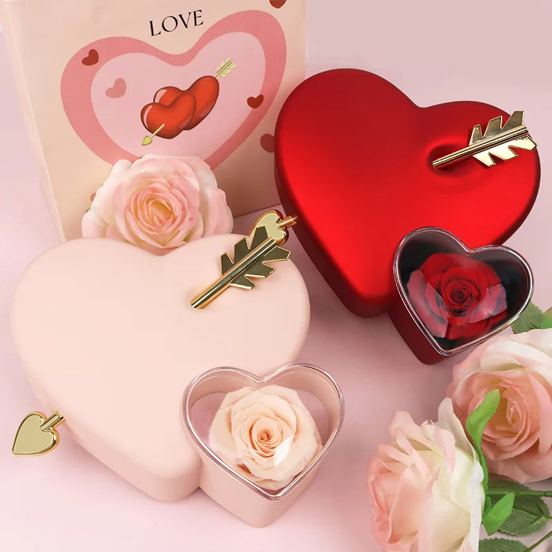 Coffret Amour Éternel avec Rose et Collier