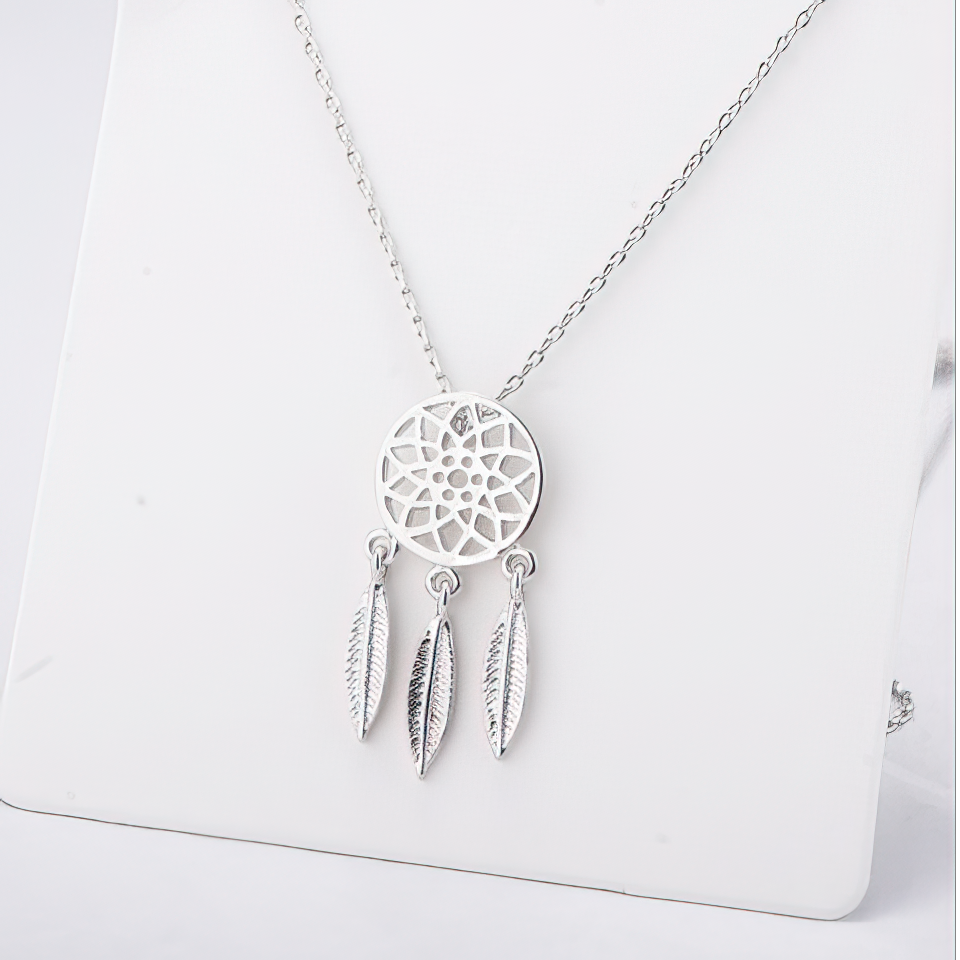 Collier Attrape Rêve argent