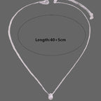 Necklace with Fine Teardrop Pendant