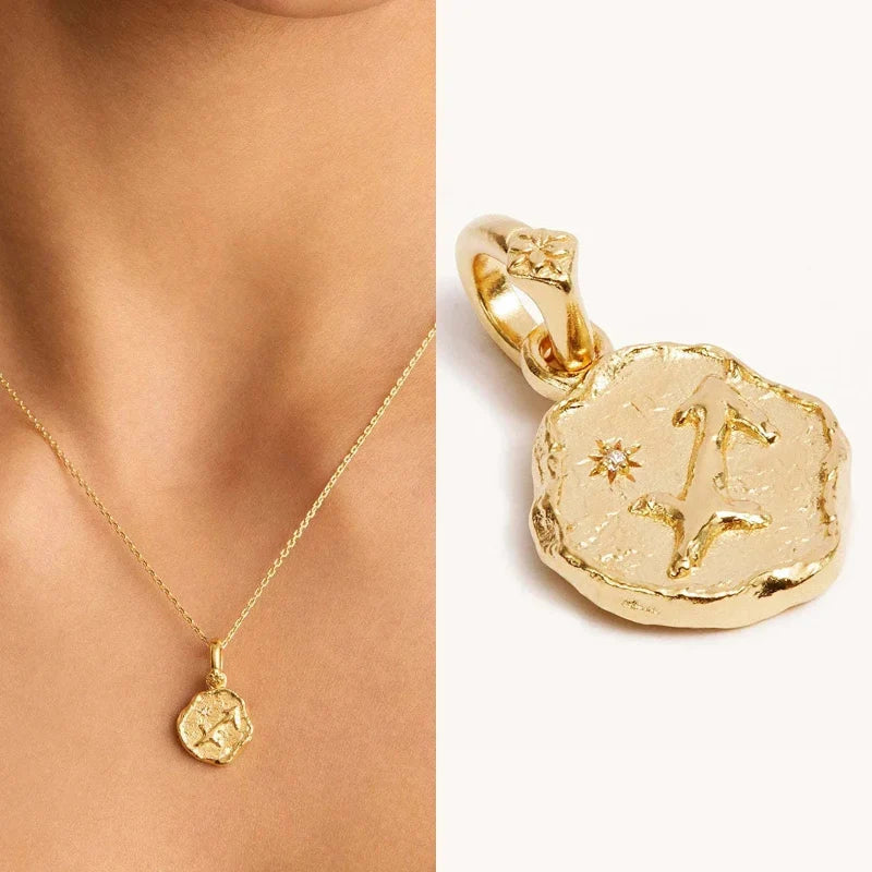 Collier avec Pendentif Astrologie Signe du Zodiaque