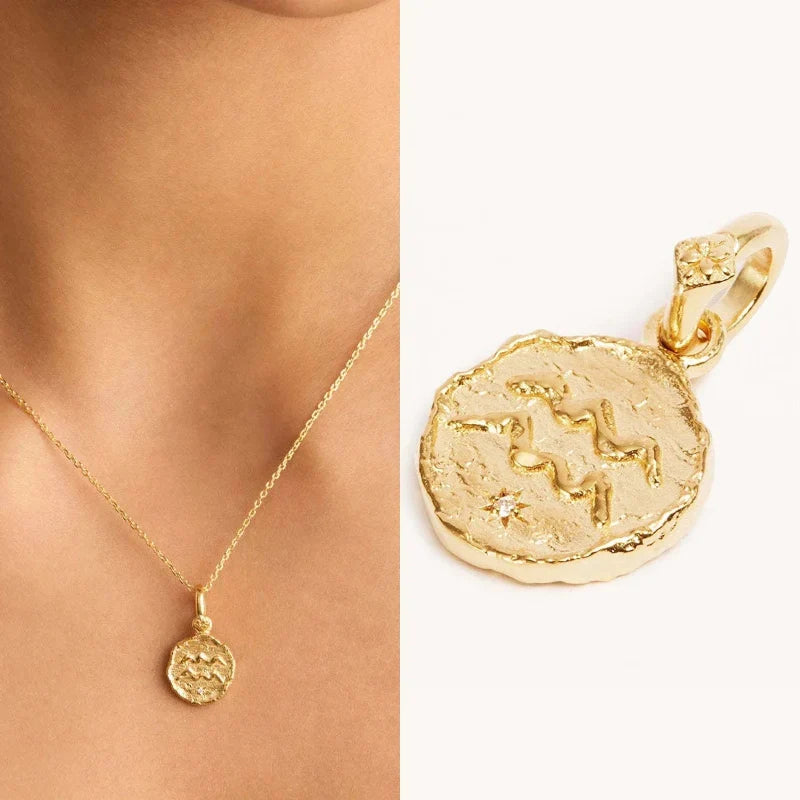 Collier avec Pendentif Astrologie Signe du Zodiaque