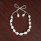 Collier avec Pendentif Coquillage Cauri blanc