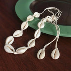 Collier avec Pendentif Coquillage Cauri blanc