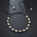 Collier avec Pendentif Coquillage Cauri noir