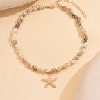 Collier avec Pendentif Coquillage Etoile de Mer