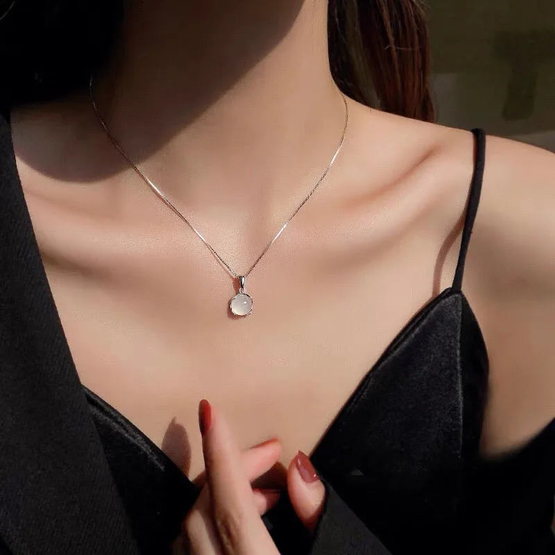Moonstone Fertility Pendant Necklace for Women