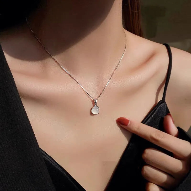 Moonstone Fertility Pendant Necklace for Women