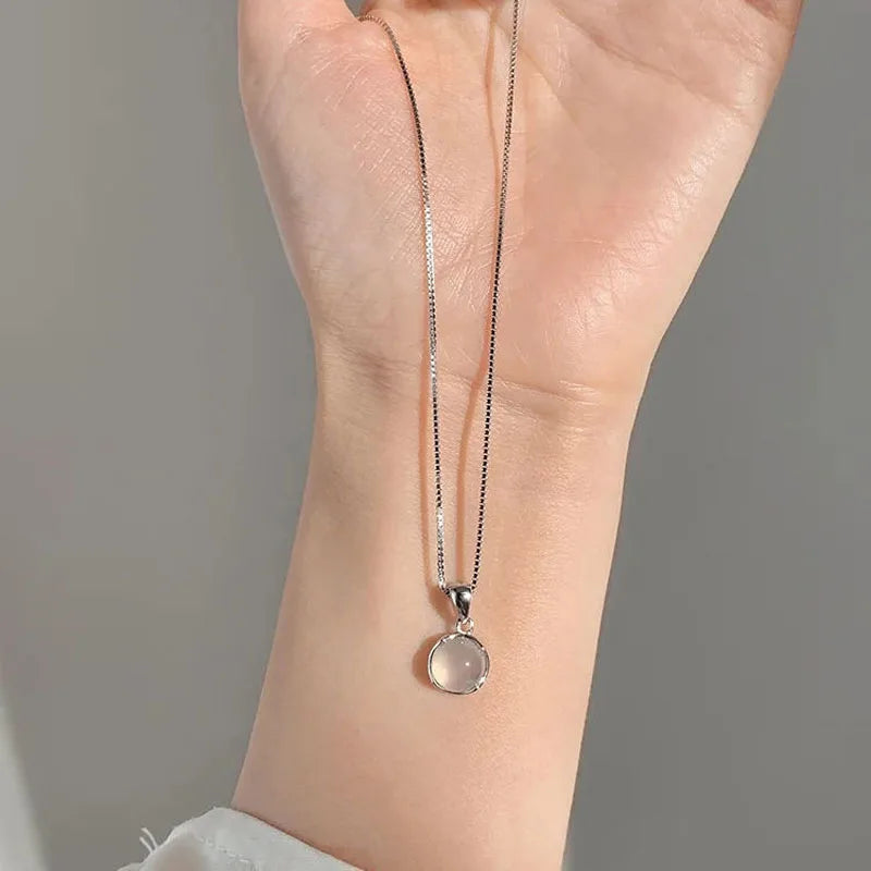 Moonstone Fertility Pendant Necklace for Women
