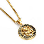 Колье с подвеской в виде астрологического знака зодиака