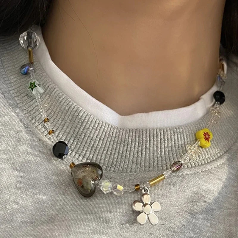 Flower Pendant Necklace for Women