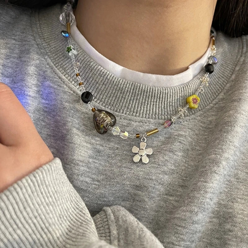 Flower Pendant Necklace for Women