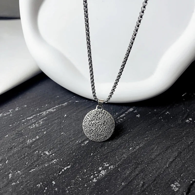 Compass Necklace with Compass Pendant for Men, Wind Rose