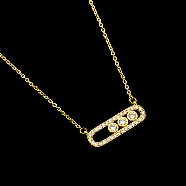 Oriental Infinity Necklace in gold
