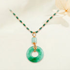 Collier de Paix et Bénédiction en Jade Hetian