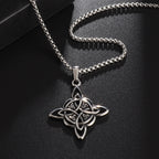 Witch’s Knot Protection Necklace Wiccan Pendant