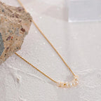 Necklace with Natural Pearls gold