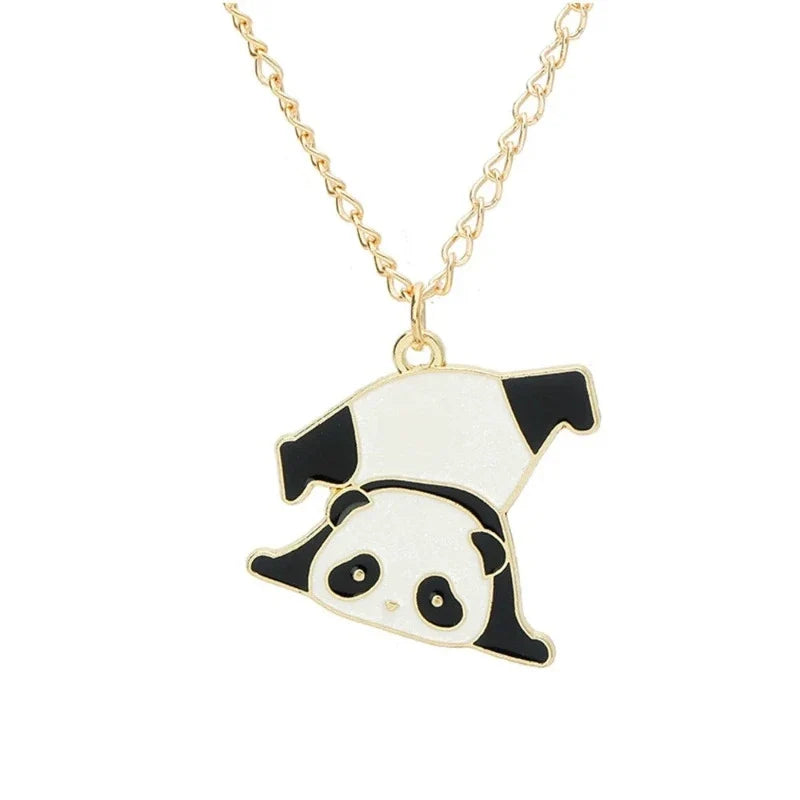 Panda Pendant Necklace in Gold A