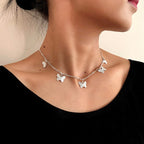 Ожерелье Papillon серебристое