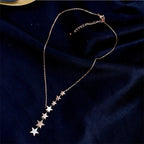 Collier Pendentif à Etoiles Multiples