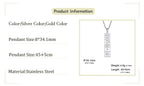 Egyptian Cartouche Pendant Necklace with Hieroglyphs