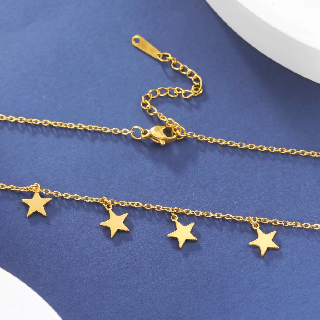 Collier Pendentif Etoile Astrologie or