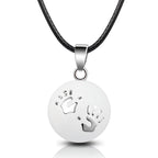 Collier Pendentif Femme Enceinte Bola de Grossesse pieds argentés