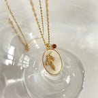 Collier Pendentif Fleur Signe du Zodiaque