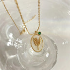 Collier Pendentif Fleur Signe du Zodiaque