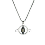 Ожерелье с подвеской для мужчин, вращающееся, антистресс