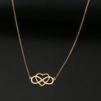 Collier Pendentif Infini et Coeur Femme or