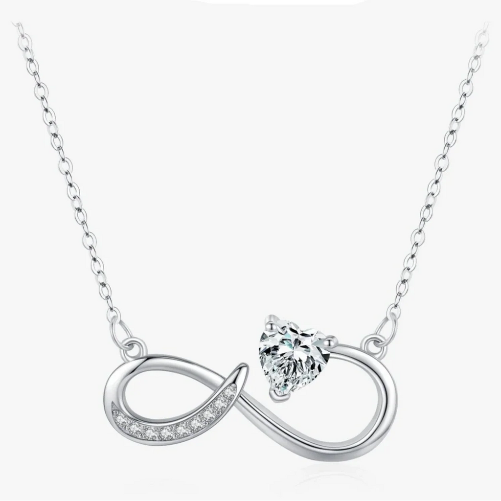 Collier Pendentif Infini et Lion en Zircon