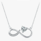 Collier Pendentif Infini et Lion en Zircon