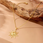 Women's Sun Pendant Necklace