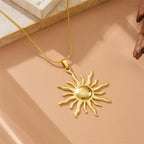 Women's Sun Pendant Necklace
