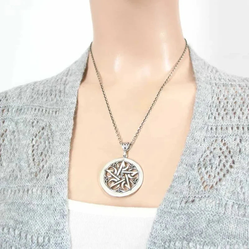 Wiccan Pentacle Witchcraft Pendant Necklace for Women