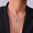 Wiccan Necklace with Witch’s Knot Pendant Protective Amulet silver