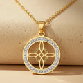 Wiccan Pendant Necklace Witch's Knot Protection Amulet