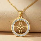 Wiccan Pendant Necklace Witch's Knot Protection Amulet