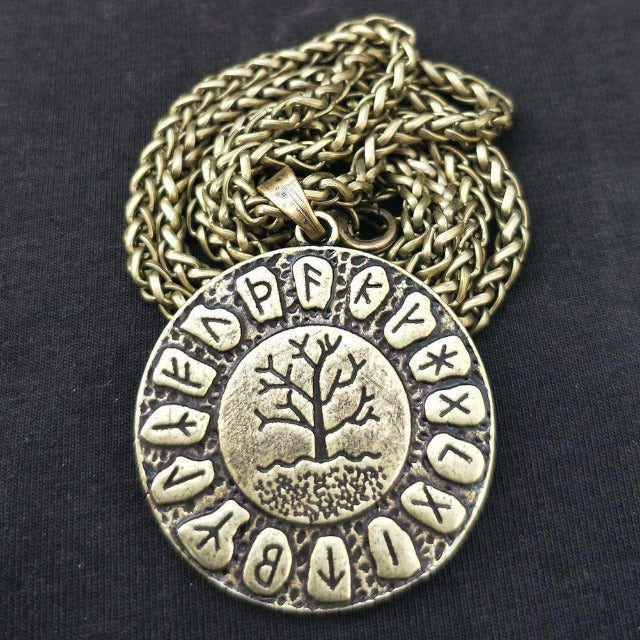 Колье с подвеской Yggdrasil бронзовое