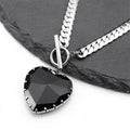 Choker Necklace with Heart Pendant 1