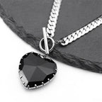 Choker Necklace with Heart Pendant 1