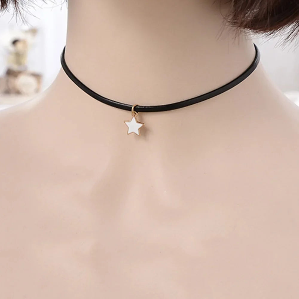 Collier Ras de Cou pour Femme Pendentif Etoile 2
