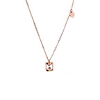 Hourglass Heart Pendant Necklace
