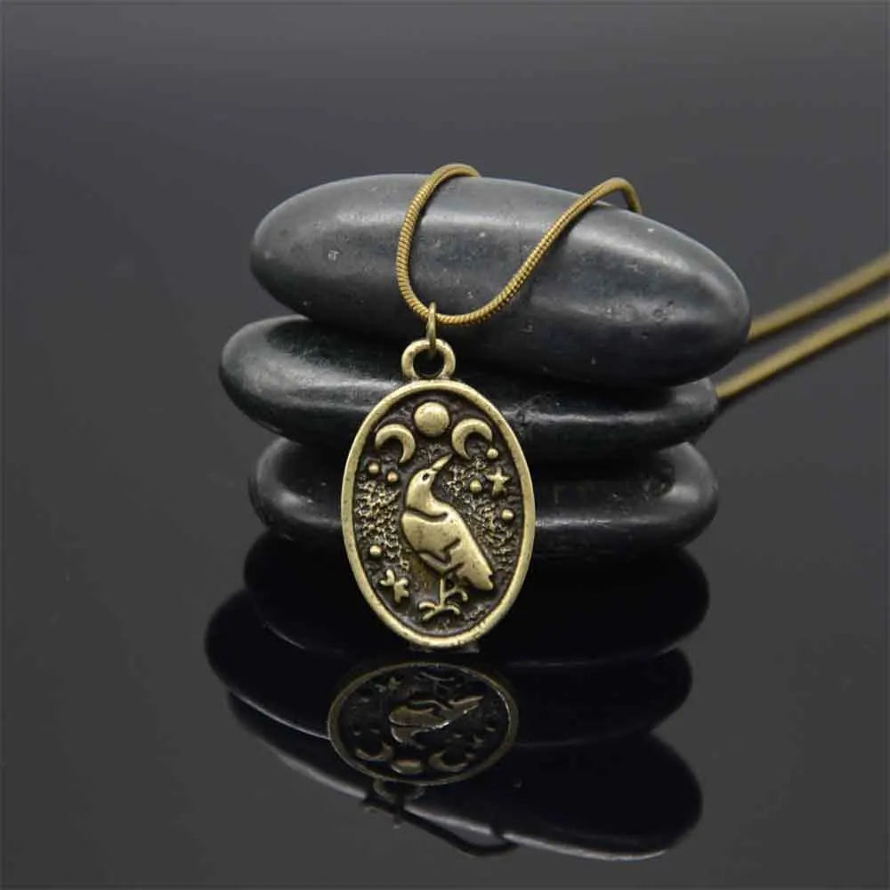 Viking Necklace with Odin’s Raven Pendant type 4