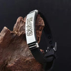 Set of 2 Shahada Allah Arabic silicone bracelets for couples