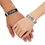 Set of 2 Shahada Allah Arabic silicone bracelets for couples
