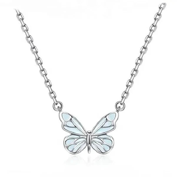 Collier et pendentif papillon lumineux