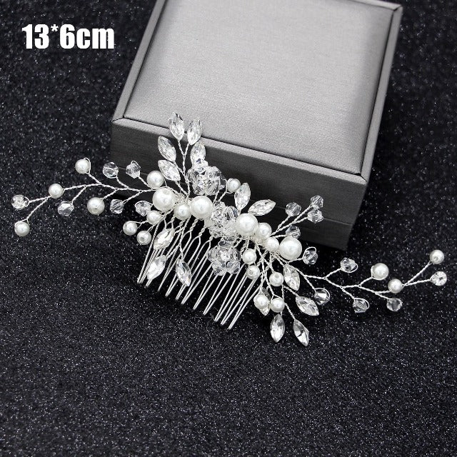 Wedding Hair Comb silver