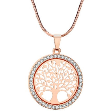 Tree of Life Pendant Rose Gold-Plated