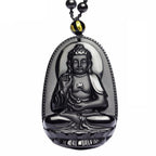 Pendentif Bouddha Obsidienne